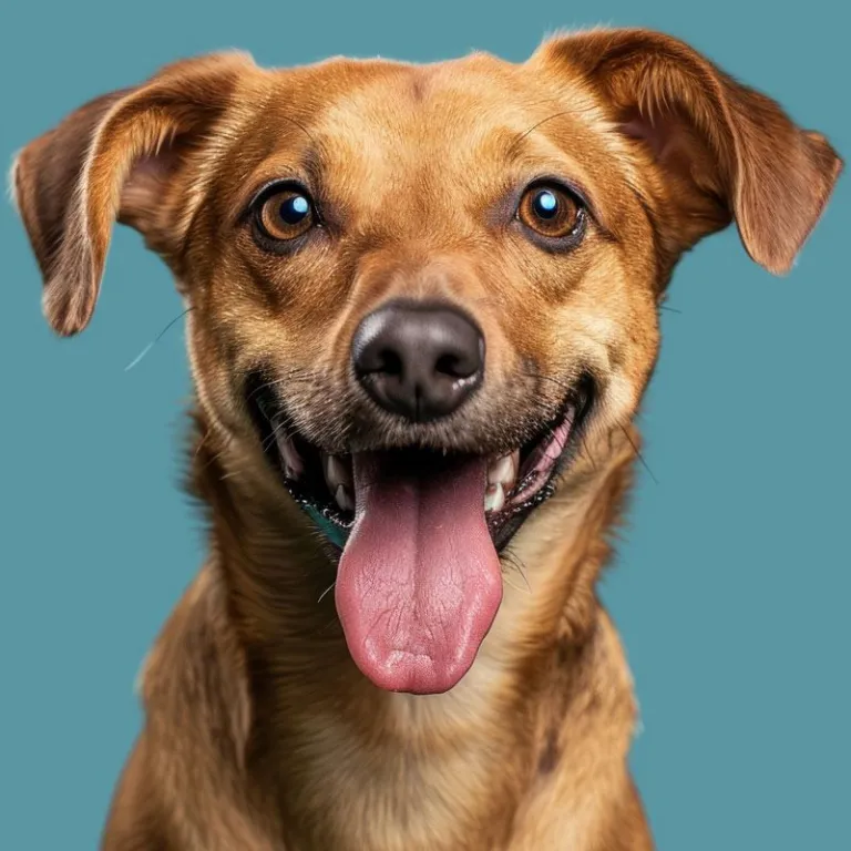 mixbreed happy dog